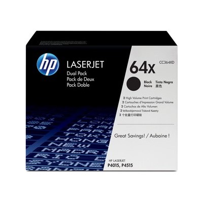 HP 64XD Doppelpack Tonerkassetten, schwarz (Art.-Nr.: CC364XD)