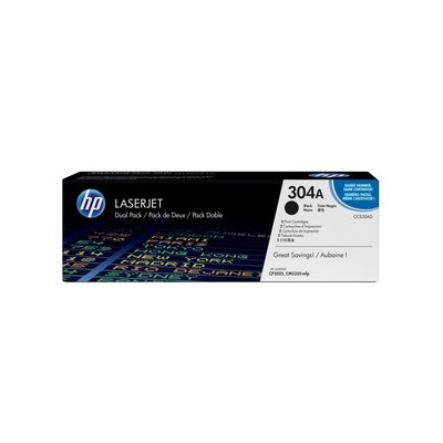 HP 304A Doppelpack Tonerkassetten, schwarz (Art.-Nr.: CC530AD)