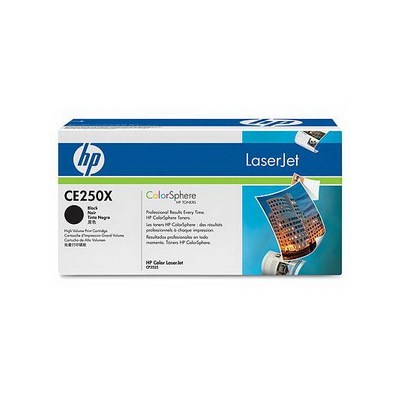 HP 504X Color LaserJet Druckkassette, schwarz (Art.-Nr.: CE250X)