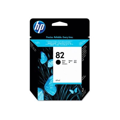 HP 82 Tintenpatrone, schwarz (Art.-Nr.: CH565A)