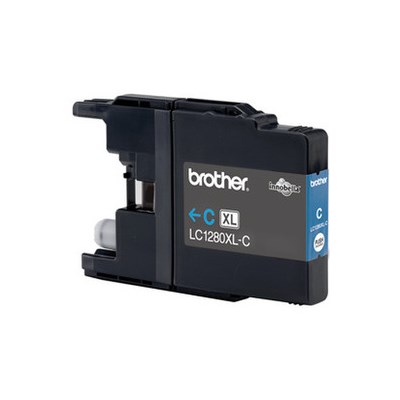 Brother Tintenpatrone cyan, Extra hohe Füllmenge (Art.-Nr.: LC-1280XLC)