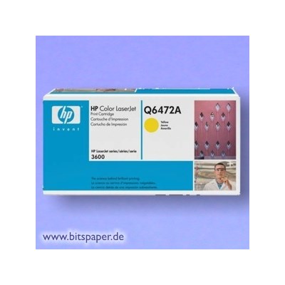 HP 502A Color LaserJet Druckkassette yellow (Art.-Nr.: Q6472A)